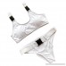 Gocheaper Women Buckle Solid Bikini Set Push-up Padded Swimwear Bathing Swimsuit White B07DBJRM3P
